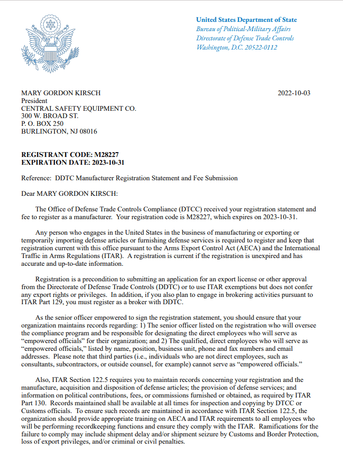 ITAR 2024